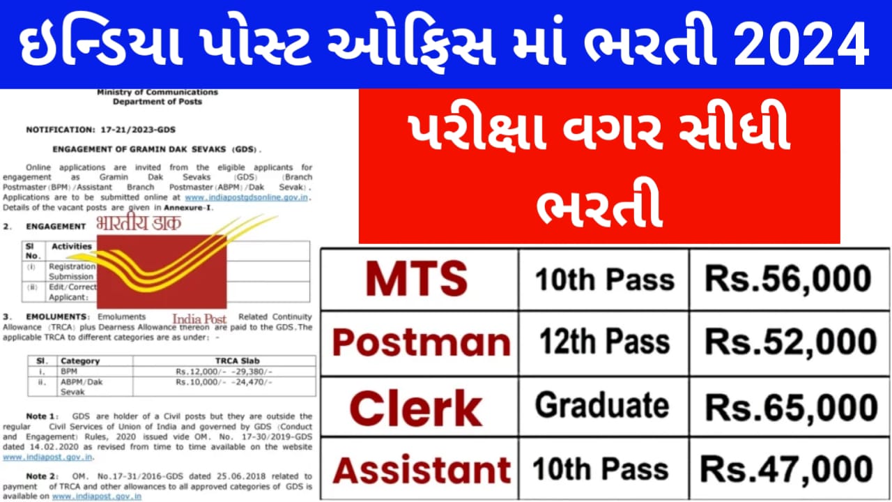 India Post Office Recruitment 2024